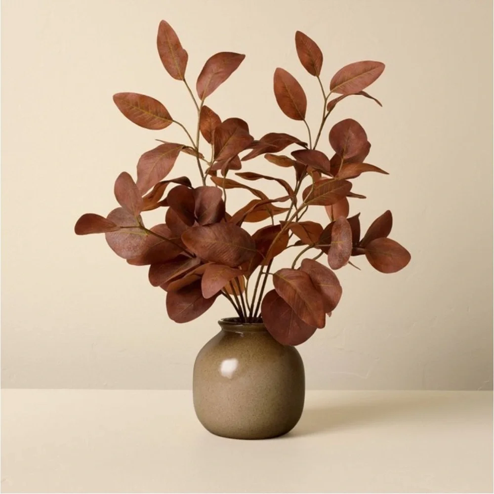 Hearth & Hand Magnolia Rusted Silver Dollar Eucalyptus Fall Arrangement